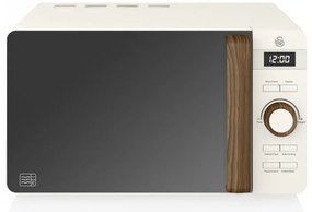Προϊόν με ανοιχτή συσκευασία: Φούρνος μικροκυμάτων Swan SM22036LWHTN, 20 l, 800W, Split, Timer, Λευκό