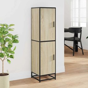 vidaXL Highboard Sonoma Oak Κατασκευασμένο ξύλο και μέταλλο