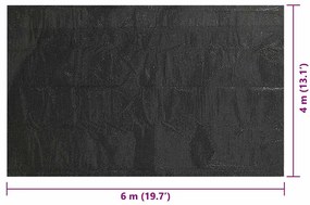 vidaXL Κάλυμμα Πισίνας Ορθογώνιο Μαύρο 600 x 400 εκ. από Πολυαιθυλένιο