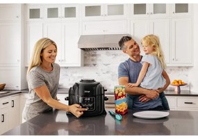 Πολυμάγειρας Ninja OP300EU, 1460W, 6L, TenderCrisp, 7in1, Χωρίς BPA, Αντικολλητική κεραμική επίστρωση, Μαύρο