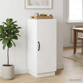 vidaXL Πλαϊνό γραφείο Λευκό 33 x 34,5 x 87 εκ. Επεξεργασμένο Ξύλο
