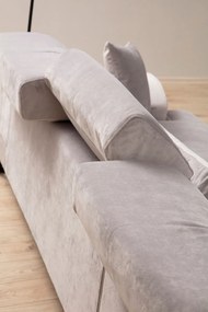 Corner Sofa Frido Left (Chl+3R) - Light Grey Light Grey