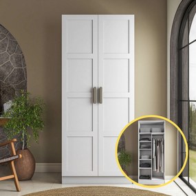 Ντουλάπα Λευκό BRODE 90x57.5x210