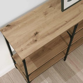 vidaXL Τραπέζι κονσόλας artisan δρυς 160 x 29 x 80 εκ.