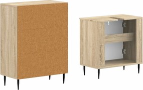 vidaXL Σετ Ντουλαπιών Μπάνιου 2 Τεμαχίων HAARLEM Sonoma Δρυς