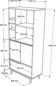 Kitchen Cabinet On9A-W White