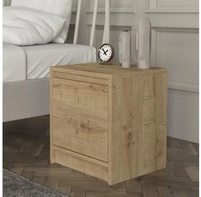 Κομοδίνο Conve Megapap sapphire oak 40x35x45εκ. GP042-0269,1-GP042-0269,1-Καφέ GP042-0269,1