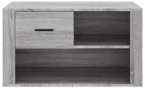 vidaXL Παπουτσοθήκη Γκρι Sonoma 80x35x45 εκ. από Επεξεργασμένο Ξύλο