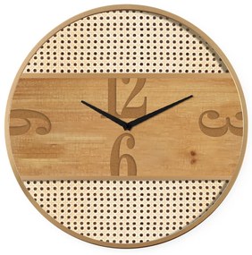 Ρολόι Τοίχου ArteLibre Φυσικό Μέταλλο/MDF 50x50x3.5cm-14700005
