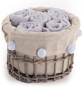 Πετσέτες Δώρου (Σετ 5τμχ) Nef-Nef Homeware Please Grey 300gsm