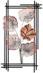 Διακοσμητικό Τοίχου Daiyu 930DYU1268 48x4x87cm Black-Copper Wallity Metal