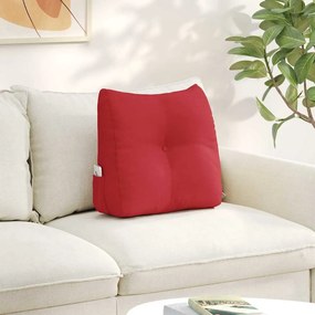 vidaXL Μαξιλάρι Πλάτης Κόκκινο 45 x 24 x 50 εκ ύφασμα