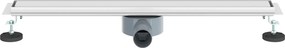 vidaXL Σιφόνι ντους 2-σε-1 με 360° σιφόνι Ασημί 70 cm