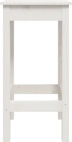 vidaXL Καρέκλες Μπαρ 2 τεμ. Λευκό 40x40x78 εκ. Μασίφ Ξύλο Πεύκου