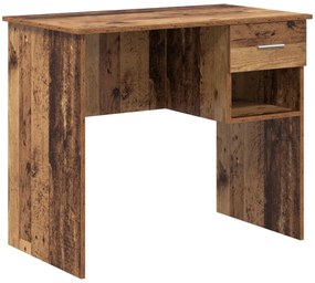 vidaXL Γραφείο με Αποθήκευση Παλιού Ξύλου 90x49.5x75 εκ. Επεξεργασμένο ξύλο
