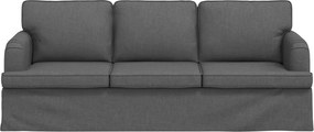 vidaXL Καναπές Σκούρο Γκρι