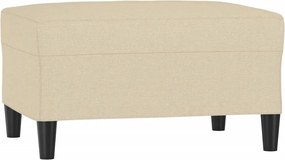vidaXL Υποπόδιο Κρεμ 70 x 55 x 41 εκ. Υφασμάτινο