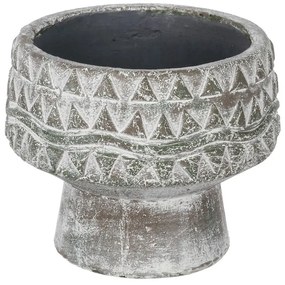 Artekko Artekko Pot Κασπώ από Τερακότα σε Γκρι Πατίνα (19.5x19.5x16.5)cm 460173