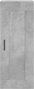 vidaXL Ντουλάπι Γκρι Σκυροδέματος 34,5x34x180 εκ. Επεξεργασμένο Ξύλο