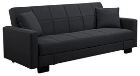 Καναπές Κρεβάτι Kelso Black Ε9928,5 197x81x80 Ύφασμα