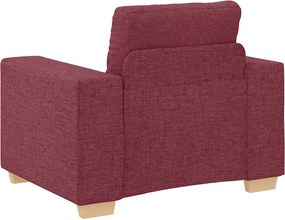 vidaXL Πολυθρόνα-Καναπέ Κόκκινη 100 x 78 x 80 εκ. από Ύφασμα