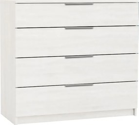 DRAWER Συρταριέρα με 4 Συρτάρια, Απόχρωση Άσπρο   1τμχ
