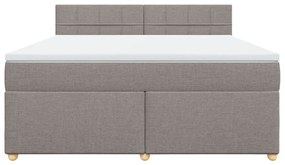 ΚΡΕΒΑΤΙ BOXSPRING ΜΕ ΣΤΡΩΜΑ TAUPE 180X200 ΕΚ. ΥΦΑΣΜΑΤΙΝΟ 3286763