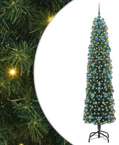 vidaXL Τεχνητό Χριστουγεννιάτικο Δέντρο με 300 LED Πράσινο 210 cm