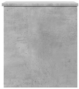 vidaXL Κουτί Αποθήκευσης Γκρι Σκυροδέματος 40x42x46 εκ. Επεξεργ. Ξύλο
