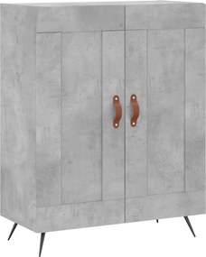 vidaXL Ντουλάπι Γκρι Σκυροδέματος 69,5x34x90 εκ. Επεξεργασμένο Ξύλο