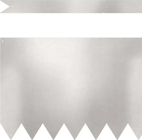 vidaXL Περίγραμμα γκαζόν 20 pcs Ασημί 100 x 0.05 x 20 εκ