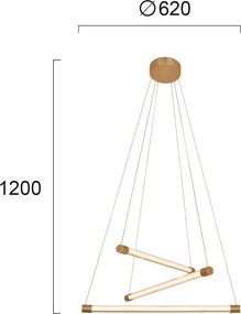 Φωτιστικό οροφής Viokef Abba 3φωτο