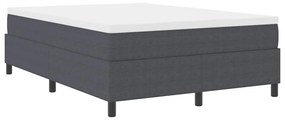 vidaXL Κρεβάτι με ελατήρια Σκούρο γκρι 140 x 200 cm Βελούδο