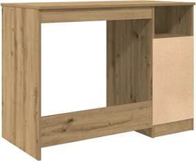 vidaXL Γραφείο Αρτισιανή Δρυς 102x50x76 εκ. από Επεξεργασμένο Ξύλο