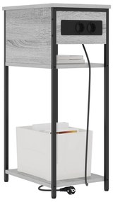 vidaXL Κομοδίνο Γκρι sonoma 28.1 x 40.9 x 75 εκ. Επεξεργασμένο ξύλο