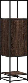 vidaXL Highboard καφέ δρυς Κατασκευασμένο ξύλο και μέταλλο