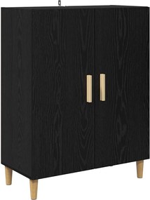 vidaXL Πλαϊνό γραφείο Μαύρη Οξυά 70 x 34 x 90 εκ. Επεξεργασμένο ξύλο