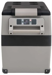 vidaXL Ψυγείο με Λαβή Μαύρο/Γκρι 55 Λ. Πολυπροπυλένιο &amp; Πολυαιθυλένιο