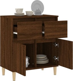 vidaXL Μπουφές Καφέ Δρυς 60x35x70 εκ. από Επεξεργασμένο Ξύλο