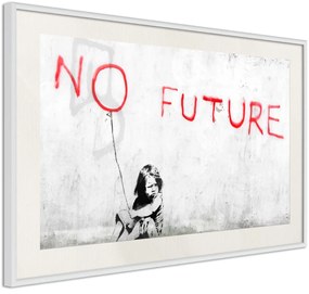 Αφίσα - Banksy: No Future - 60x40 - Χρυσό - Με πασπαρτού