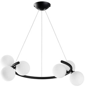 Φωτιστικό Οροφής Luminar 521SHN3570 55x50x115cm 6xG9 10W Black Opviq