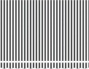 vidaXL Ύφασμα αντικατάστασης τέντας Γκρι και Λευκό 3,5 x 2 m