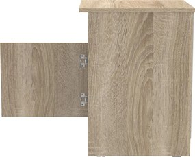 Κομοδίνο Galdi pakoworld σε sonoma απόχρωση 40x45x60εκ