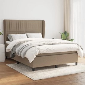 ΚΡΕΒΑΤΙ BOXSPRING ΜΕ ΣΤΡΩΜΑ TAUPE 140X190 ΕΚ. ΥΦΑΣΜΑΤΙΝΟ 3128121