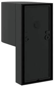vidaXL Εξωτερικά Φωτιστικά Τοίχου 2 pcs Μαύρο 12 x 7 x 15 εκ.