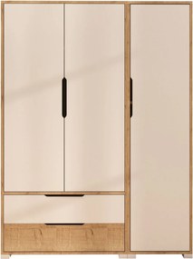 Τριφυλλη Ντουλαπα Δρυς Ζαφειρι/Λευκο FLORA 137 45x137x183