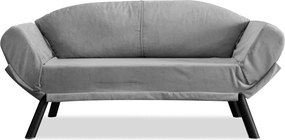 Διθέσιος Καναπές Κρεβάτι Γκρι GENZO 177x75x87