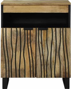 vidaXL Πλαϊνό Γραφείο Καφέ 60 x 33 x 75 cm Μασίφ ξύλο μάνγκο