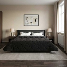 vidaXL Χειμερινό Παπλωματοθήκη 200 x 220 cm Χειμώνας Ανθρακί