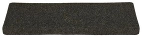 Πατάκια Σκάλας 15 τεμ. Ανθρακί 65x21x4 εκ. Βελονιασμένο Ύφασμα - Ανθρακί
